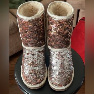 Sequined Ugg boots
